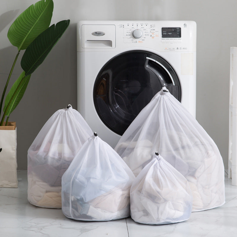 Drawstring Mesh Laundry Wash Bag