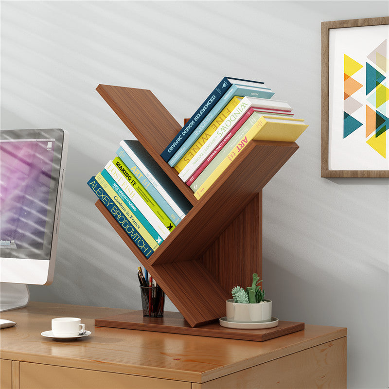 Desktop Bookshelf Multi-Layer Storage Rack