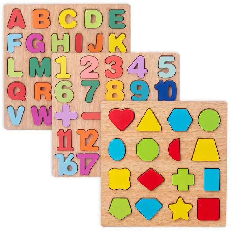 Wooden Educational Puzzle Board for Kids