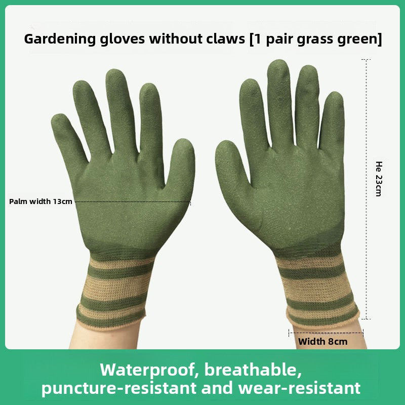 Claw Gardening Gloves with Latex Grip