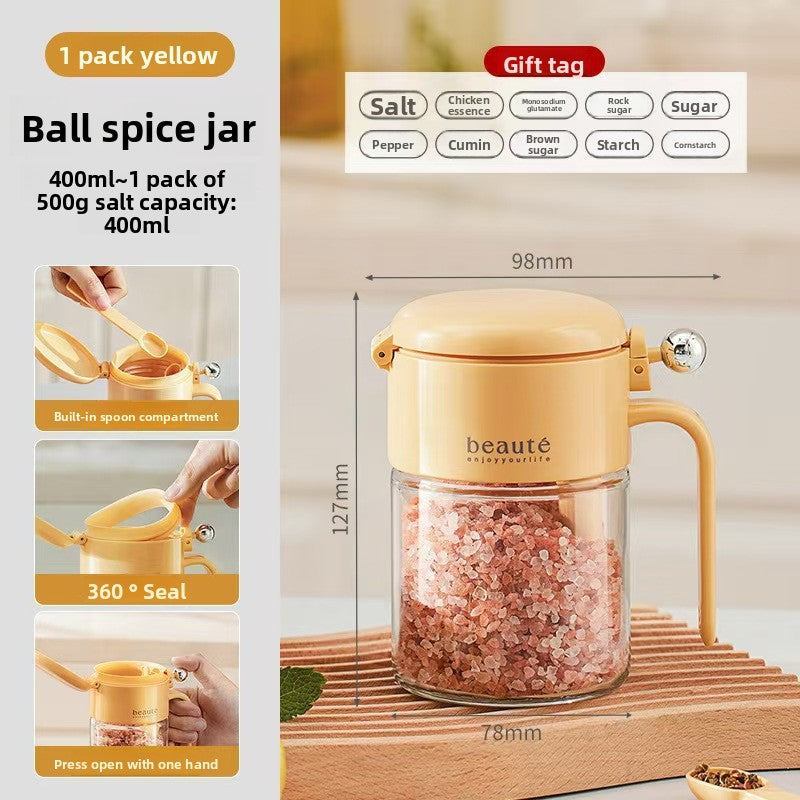 Stackable Spice Jar Set with Labels