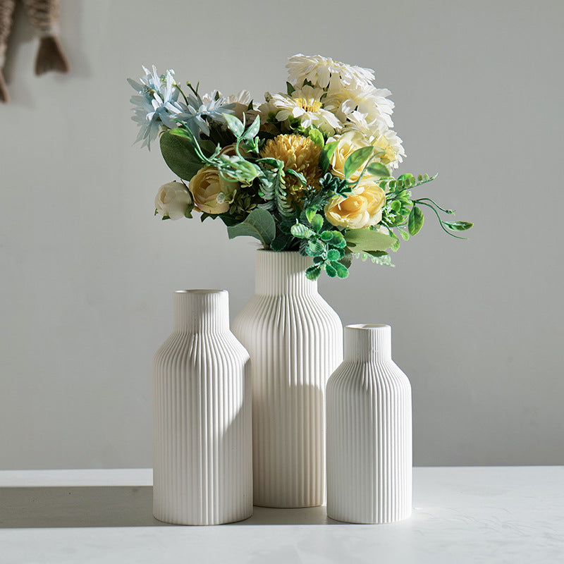 Retro Ceramic Vase Three-Piece Set
