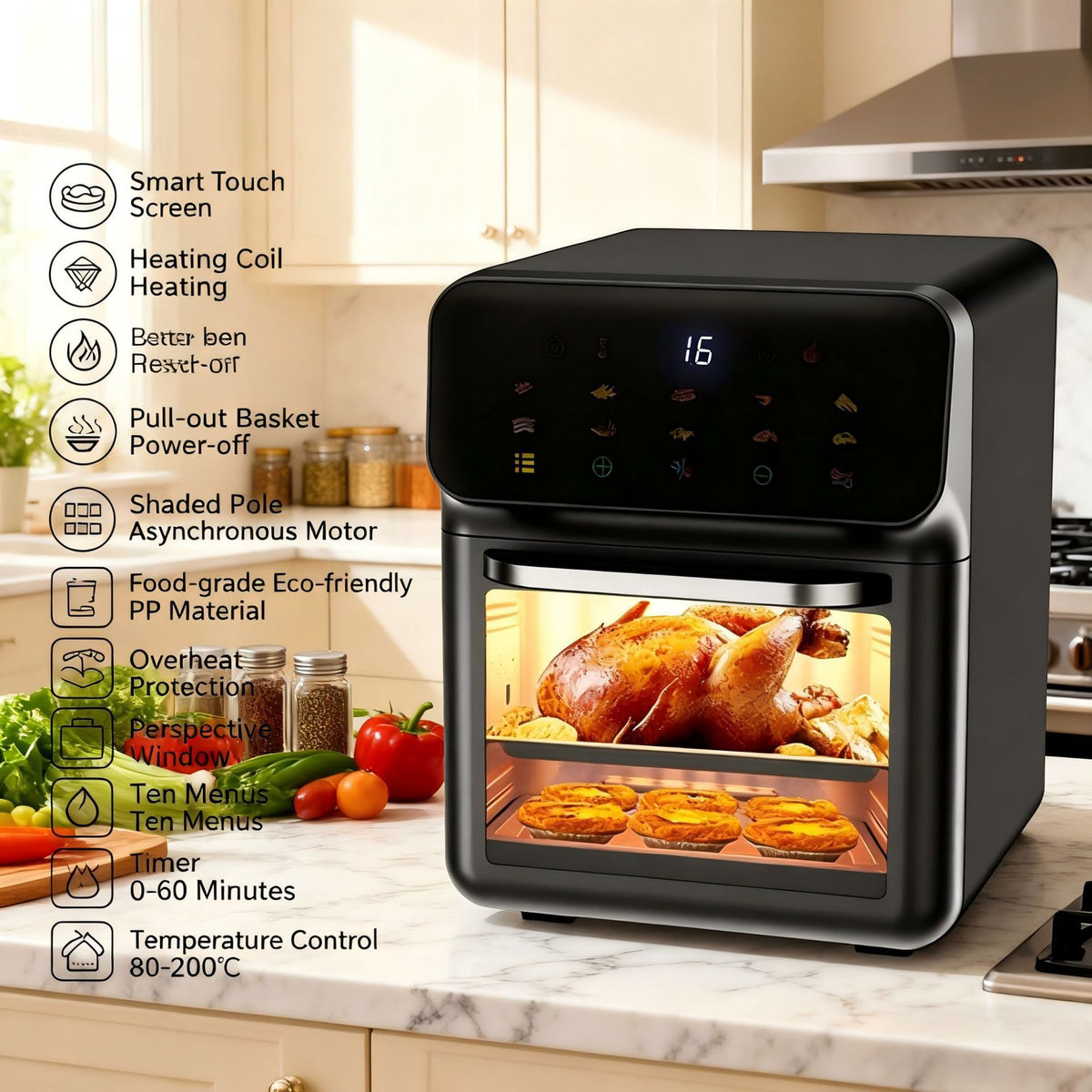 Digital Multifunctional Air Fryer Oven