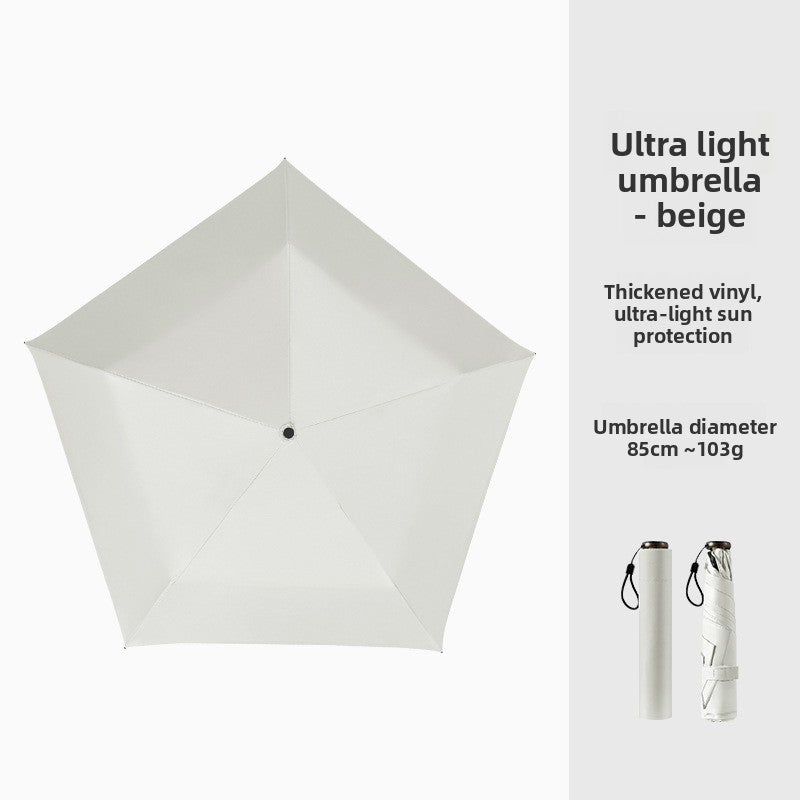 Compact Travel Sun & Rain Umbrella