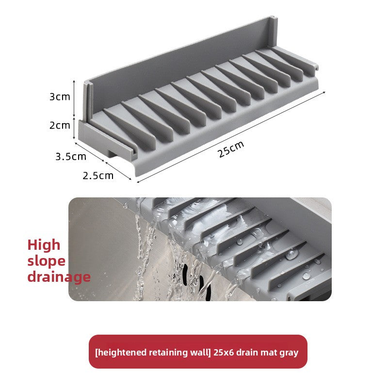 Silicone Sink Drain Mat Splash Guard