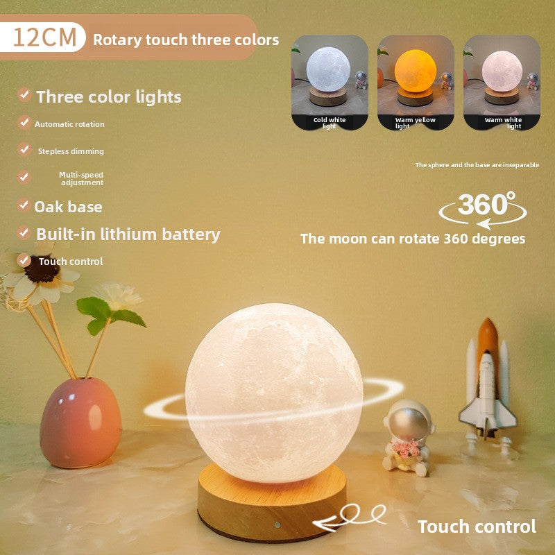 3D Moon Lamp with Charging Stand