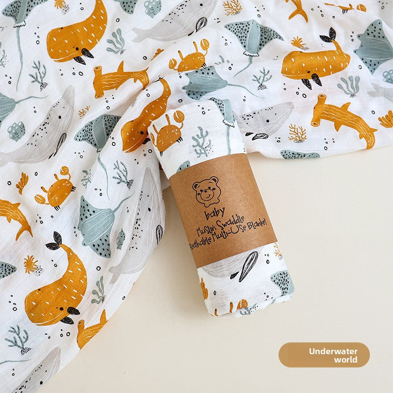 Bamboo Cotton Muslin Swaddle Blanket