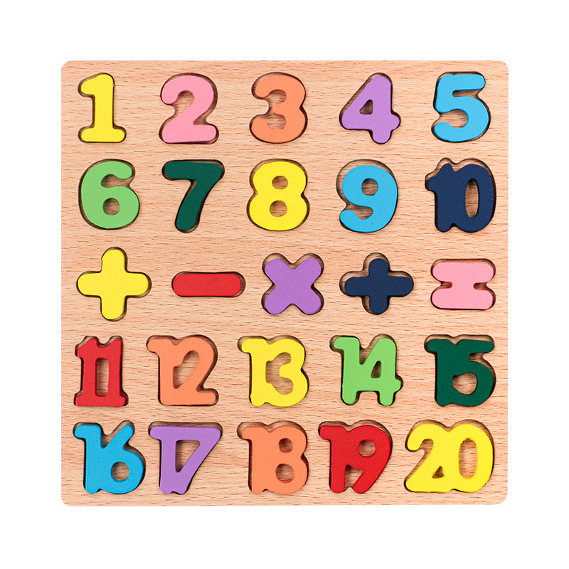 Wooden Educational Puzzle Board for Kids