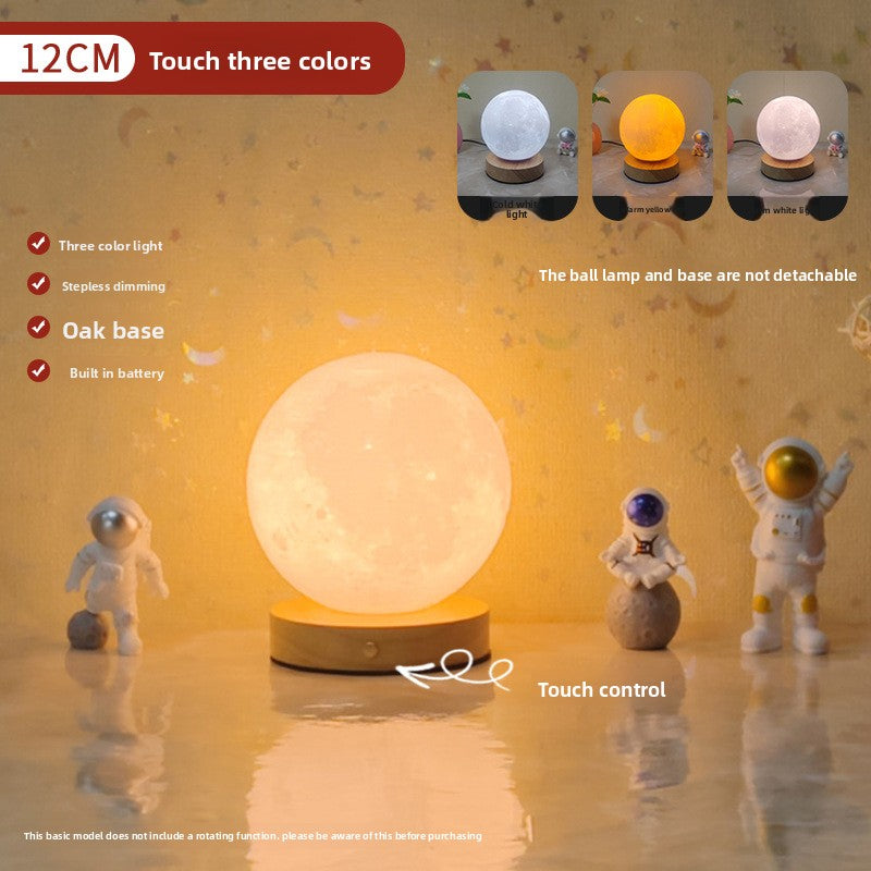 3D Moon Lamp with Charging Stand