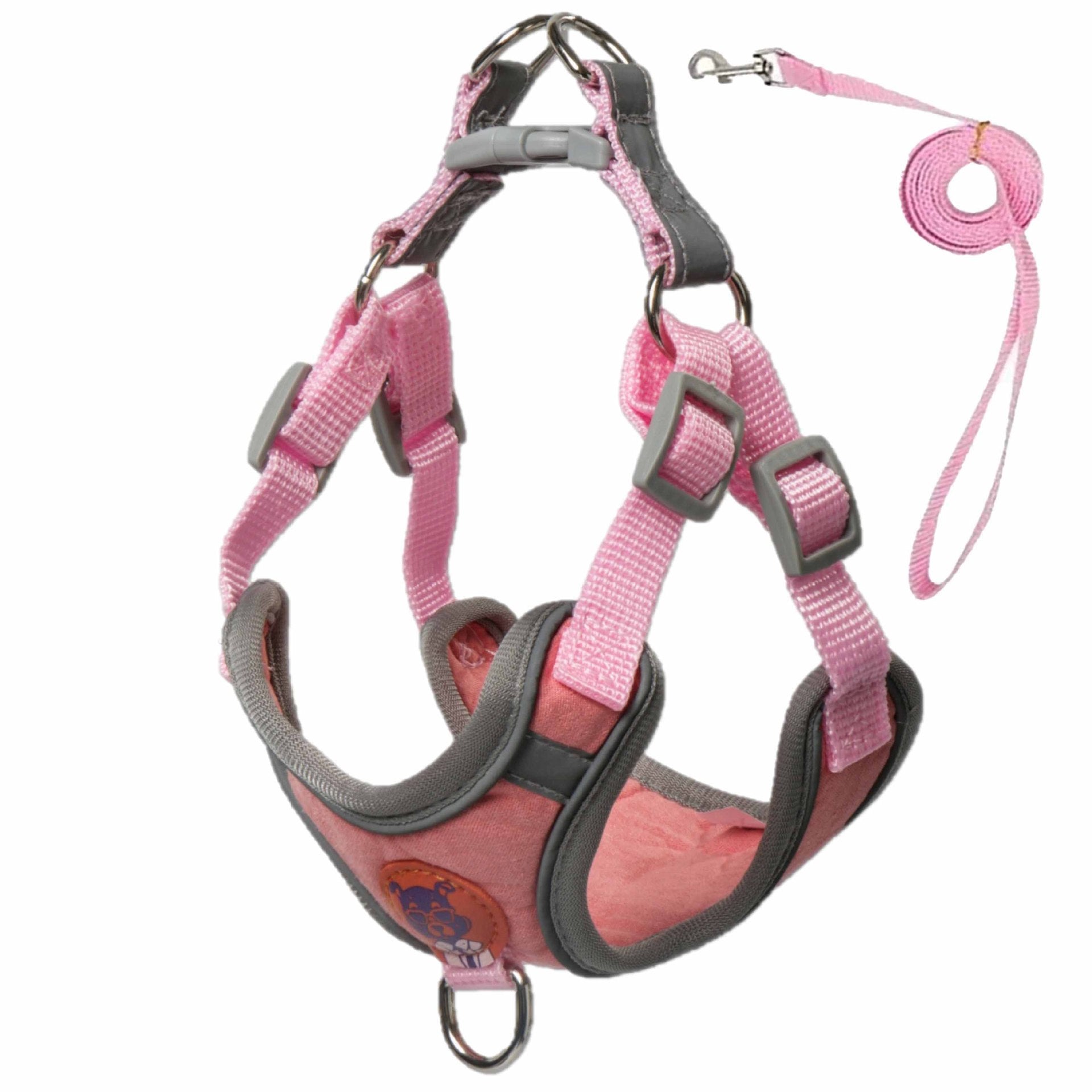 Reflective Adjustable Dog Harness & Leash