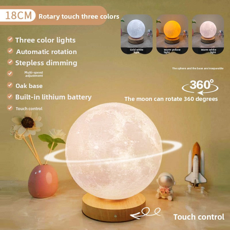 3D Moon Lamp with Charging Stand