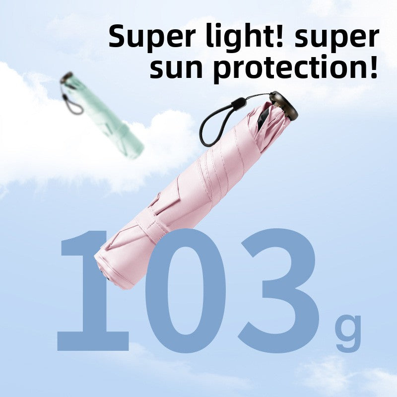 Compact Travel Sun & Rain Umbrella