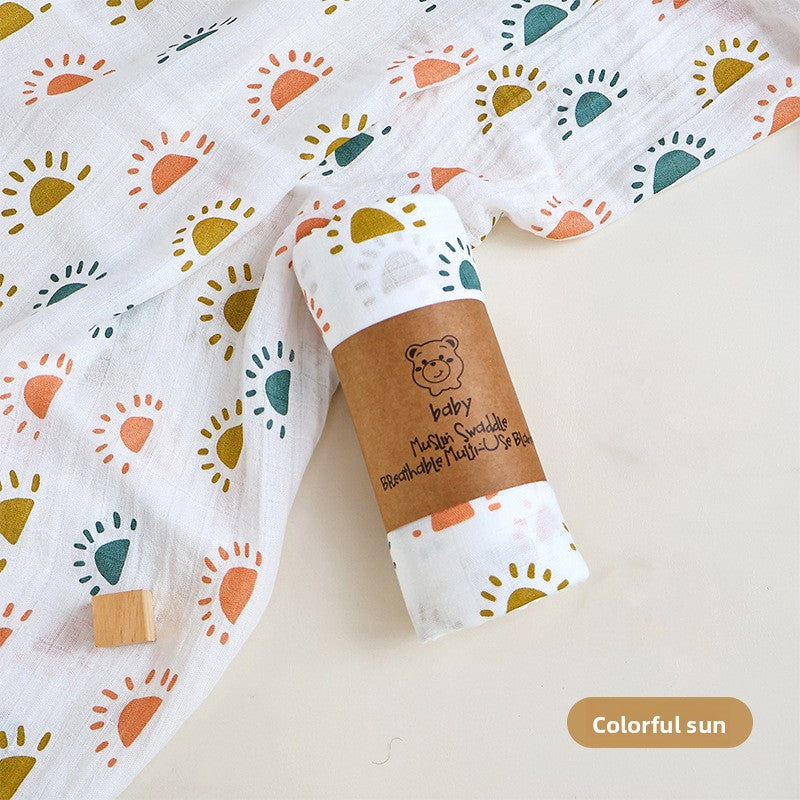 Bamboo Cotton Muslin Swaddle Blanket