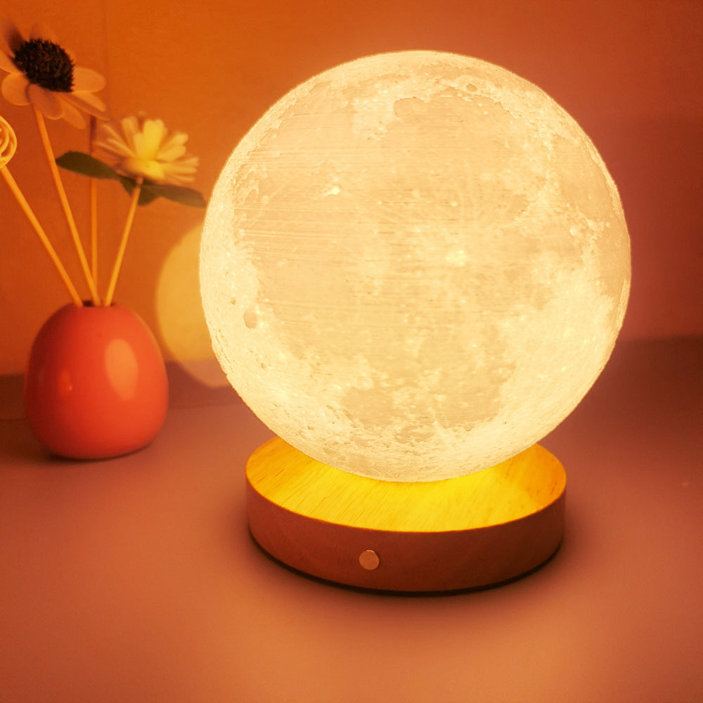 3D Moon Lamp with Charging Stand