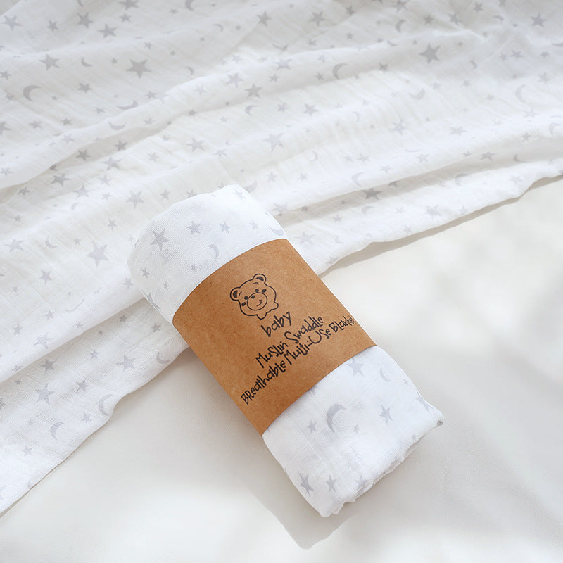 Bamboo Cotton Muslin Swaddle Blanket