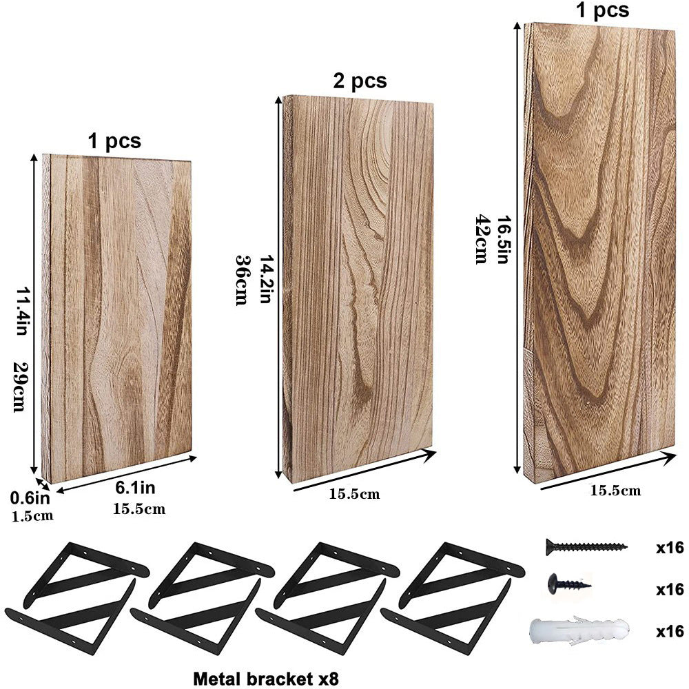 Wall-Mounted Floating Shelves Set