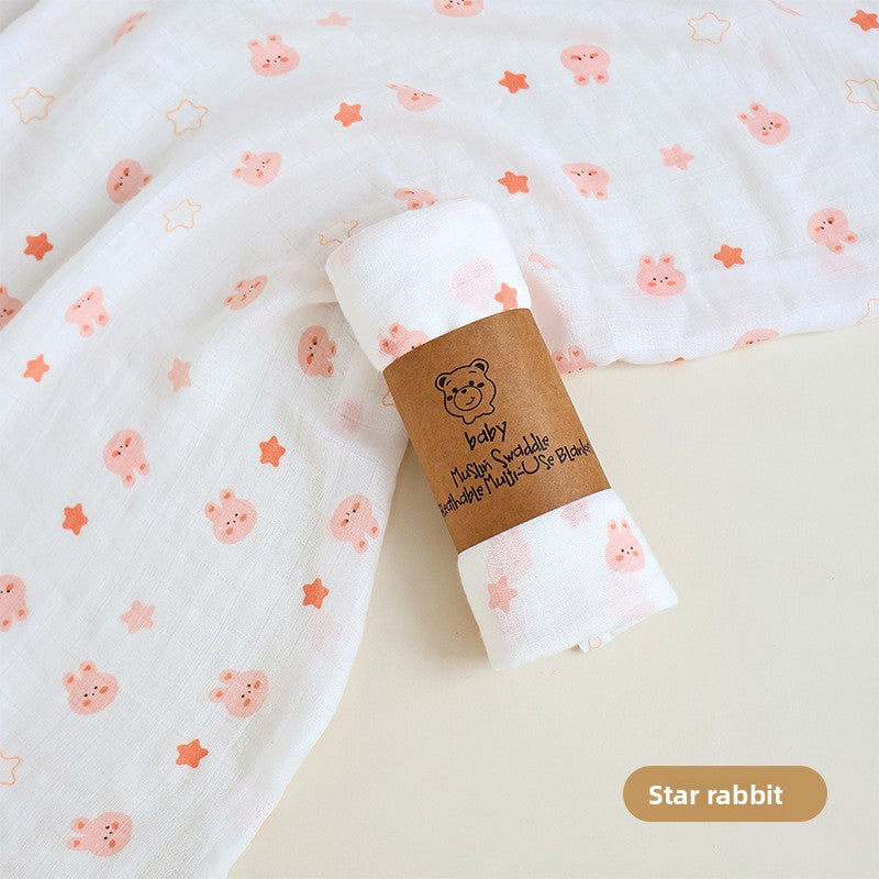 Bamboo Cotton Muslin Swaddle Blanket
