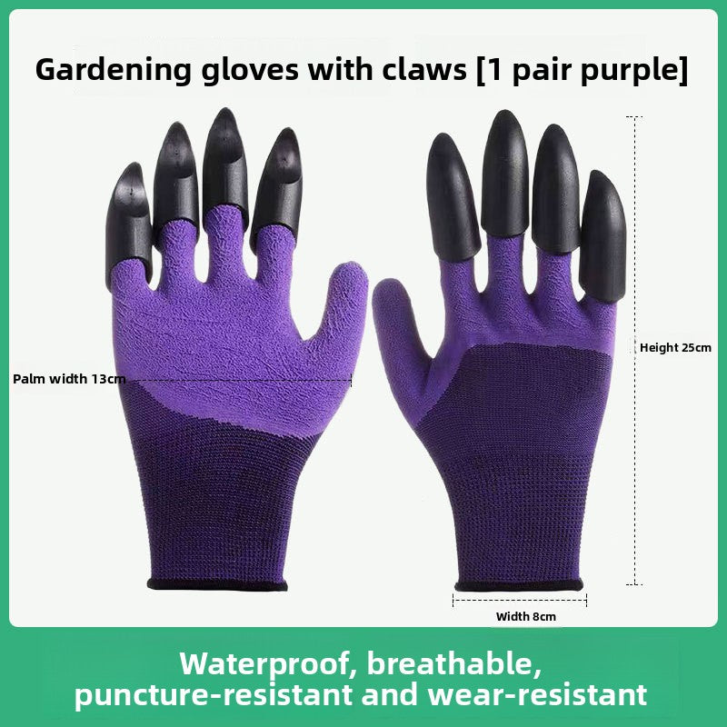 Claw Gardening Gloves with Latex Grip