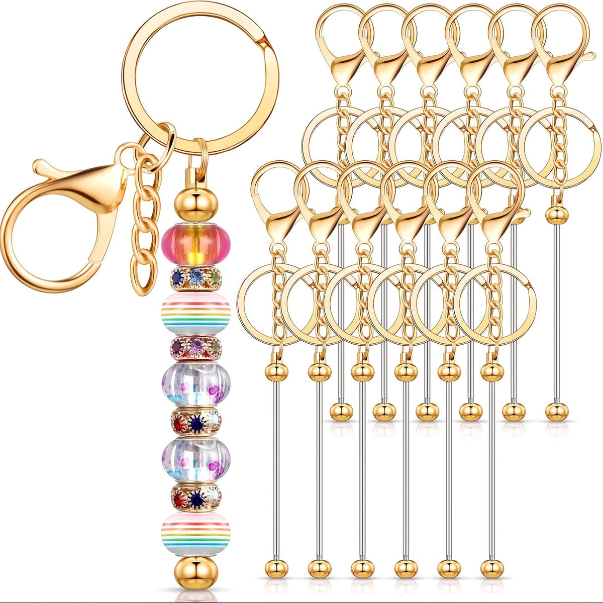 DIY Beaded Keychain Phone Case Pendant