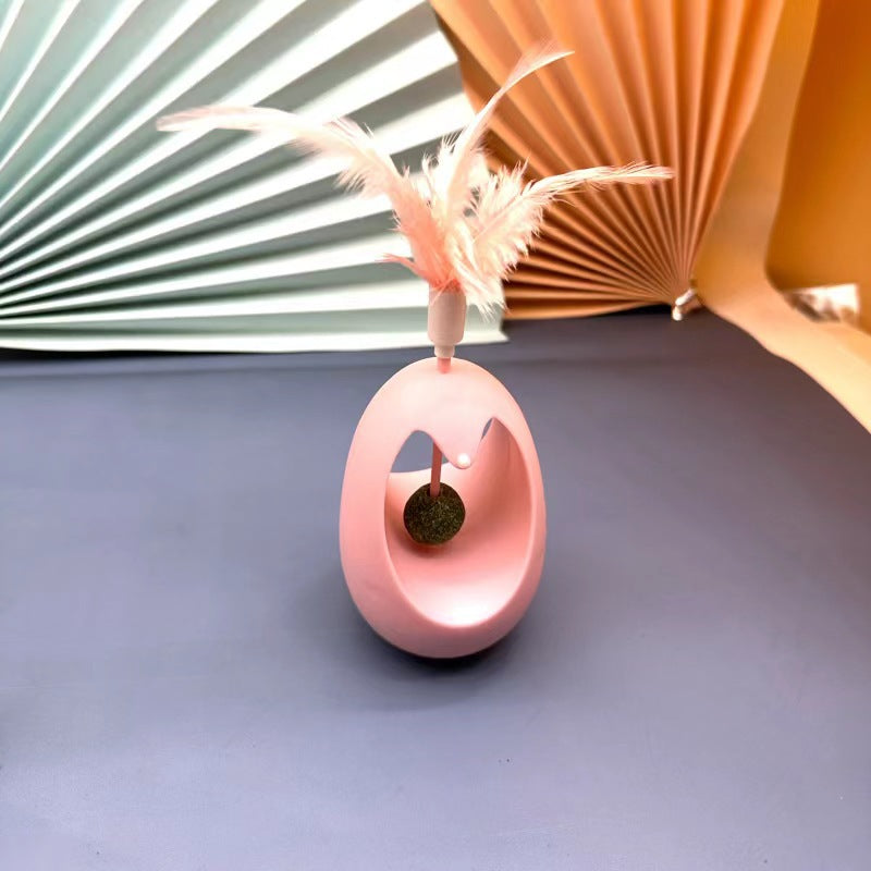 Interactive Cat Feather Wand Toy