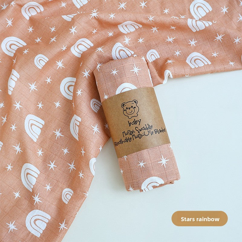 Bamboo Cotton Muslin Swaddle Blanket
