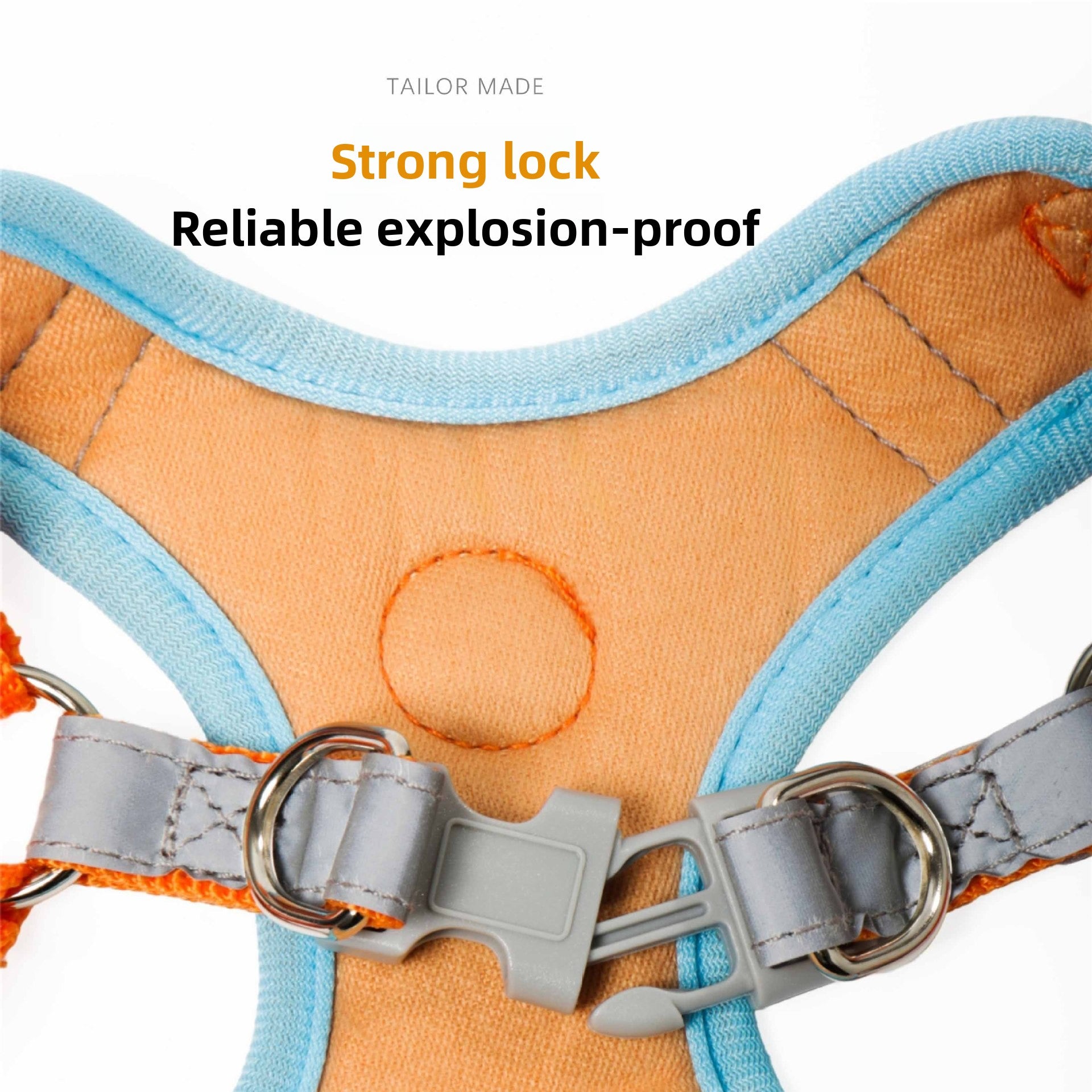 Reflective Adjustable Dog Harness & Leash