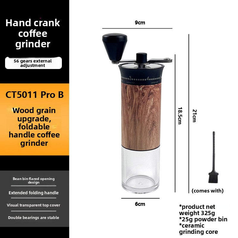 Manual Ceramic Burr Coffee Grinder