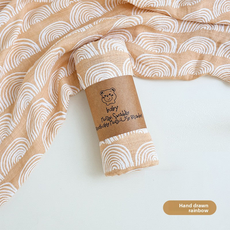 Bamboo Cotton Muslin Swaddle Blanket