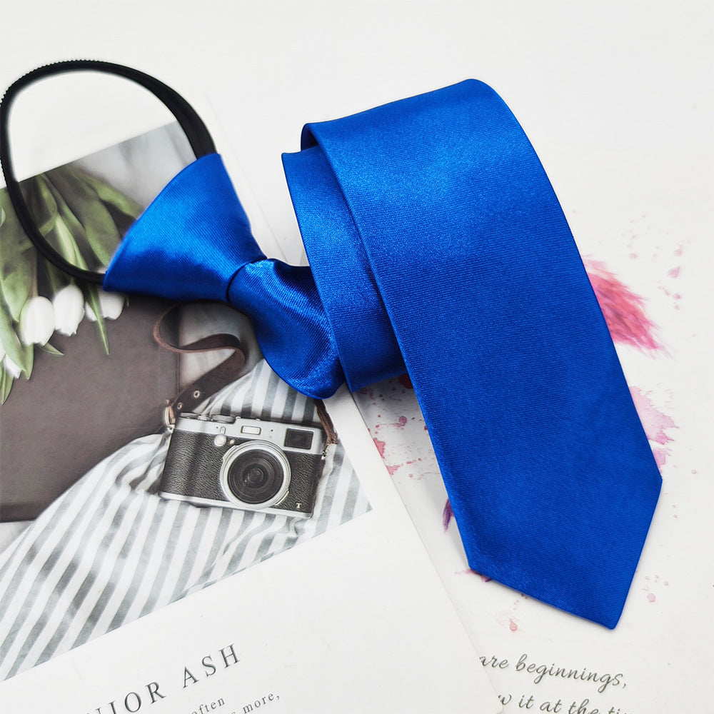 Men's Satin Zipper Tie - Formal Wear