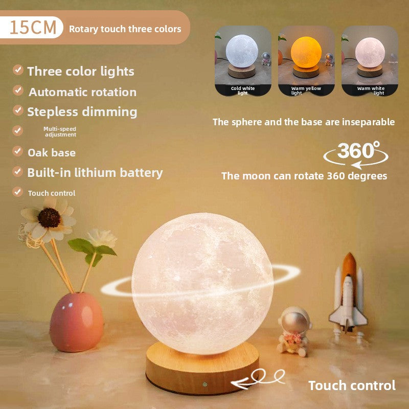 3D Moon Lamp with Charging Stand