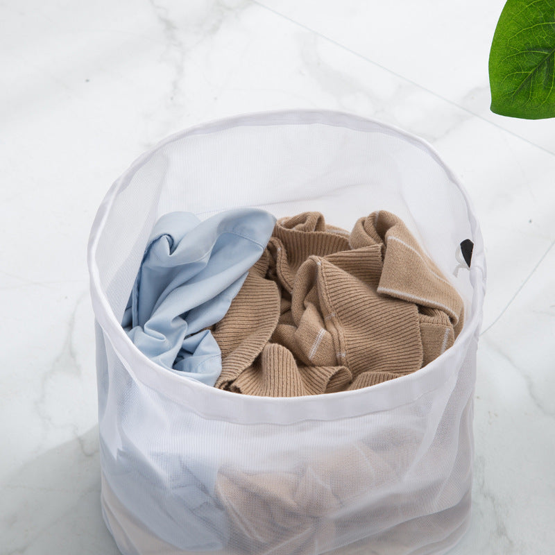 Drawstring Mesh Laundry Wash Bag